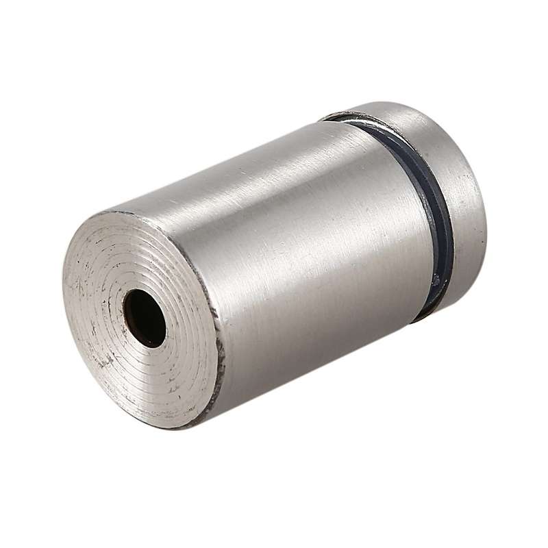 15 Pcs 19mm x 30mm Wall Mount Hardware Glass Standoff Nail Silver Tone