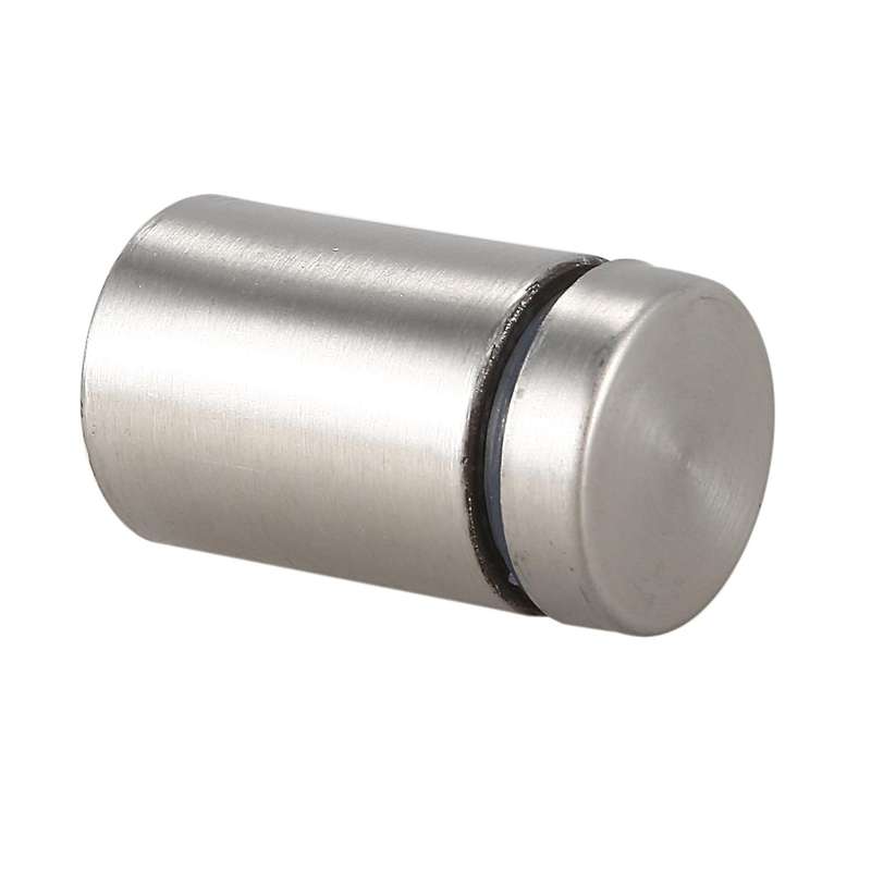 15 Pcs 19mm x 30mm Wall Mount Hardware Glass Standoff Nail Silver Tone