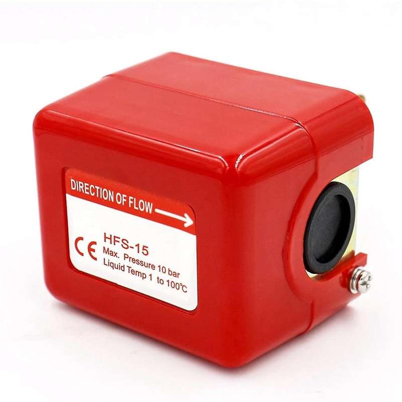 -15 Paddle Flow Control Switch 1/2Inch 250V AC SPDT Water Cooling System Flow Blade Type Water Flow