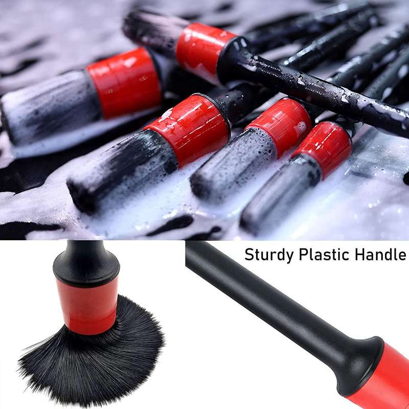 15 PCS Car Detailing Brush Set,Car Interior Cleaning Kit Includes Detail Brushes, Wheel Brush, Wheel