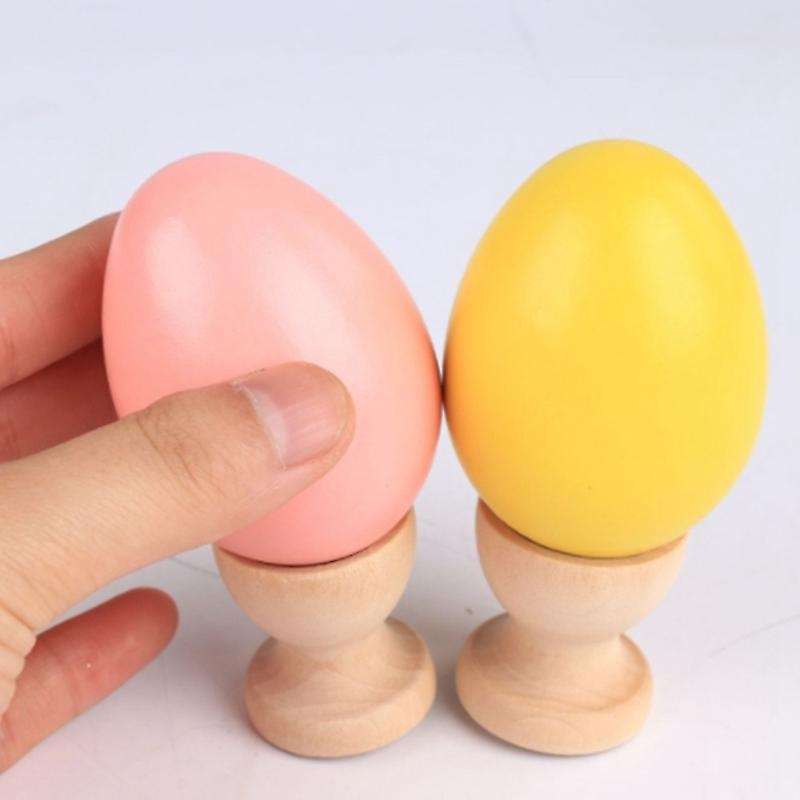 15 Pcs Easter Egg Holder Wooden Storage Egg Cups Stands Eggs Holding Cups Egg for Home