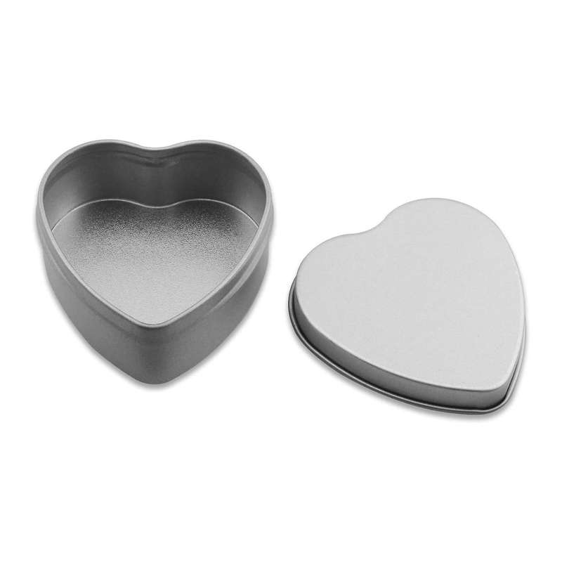 15 Pcss Heart Shape Metal Tins Candle Jars Candle Containers Candle Tins Empty Candle Jars for Cand