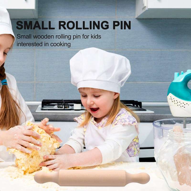 15 Pieces Wooden Mini Rolling Pin 6 Inches Long Kitchen Baking Rolling Pin Small Wood Dough Roller f