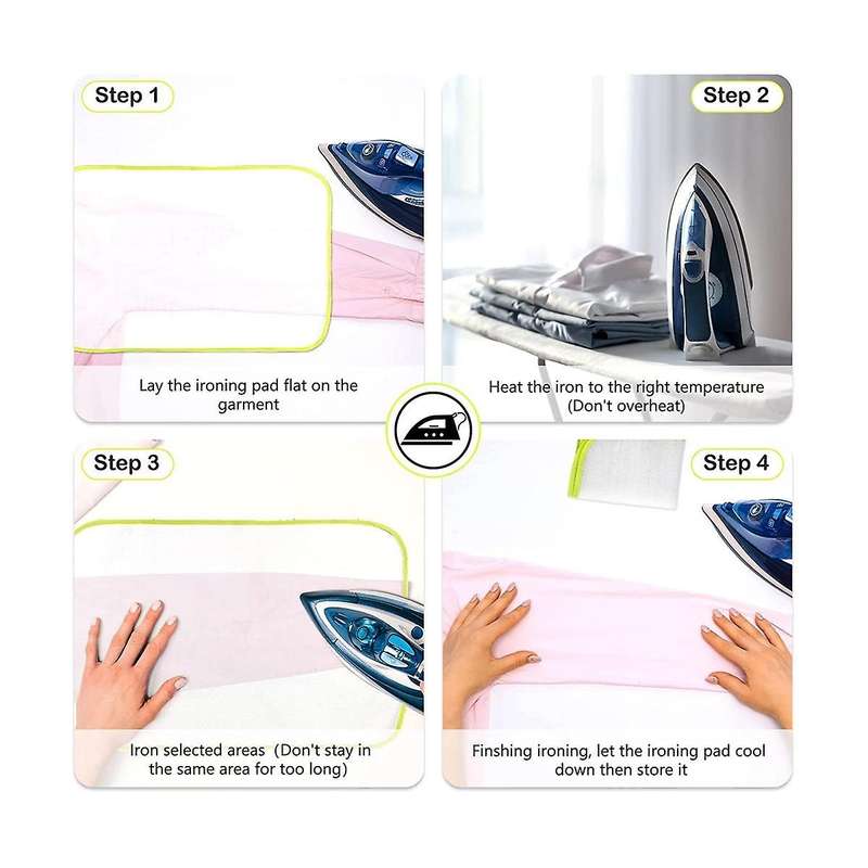 15 Pieces Household Ironing Cloth Muti-protective 24x16in Over Ironing Board Hanger Pressing Cloth