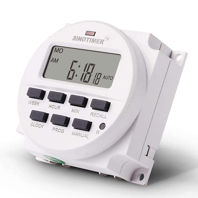 15.98 Inch Lcd Digital Timer 12v Dc 7 Days Programmable Time Switch Tm618n-4