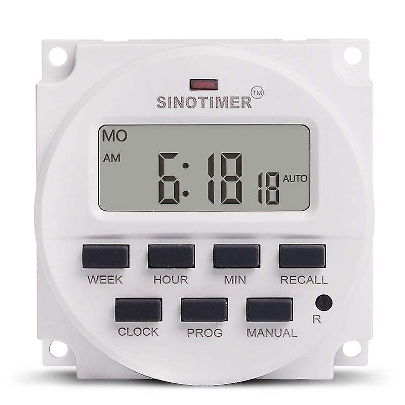 15.98 Inch Lcd Digital Timer 12v Dc 7 Days Programmable Time Switch Tm618n-4