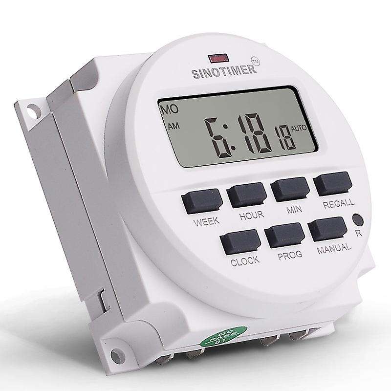 15.98 Inch Lcd Digital Timer 12v Dc 7 Days Programmable Time Switch Tm618n-4