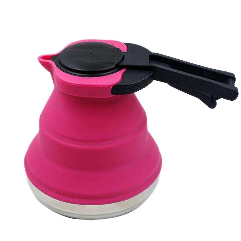 1500Ml Portable Silicone Collapsible Tea Kettle Outdoor Folding Kettle for Camping Travel Kettle