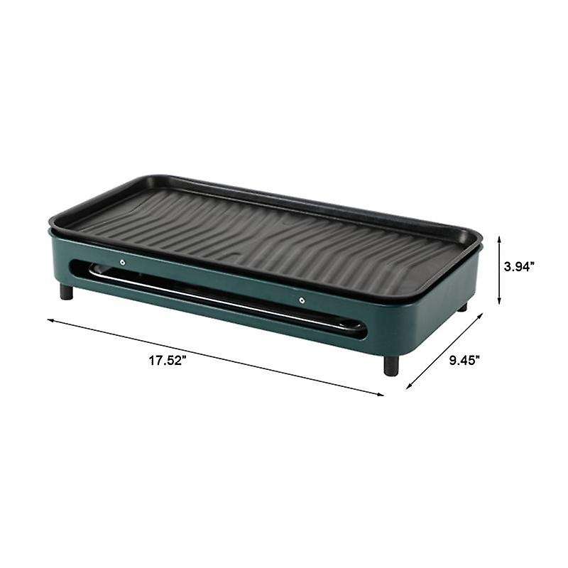 1500W Electric Grills Pan Korean BBQ Grill Non Stick Smokeless Barbecue Machine Rotisserie Roaster E