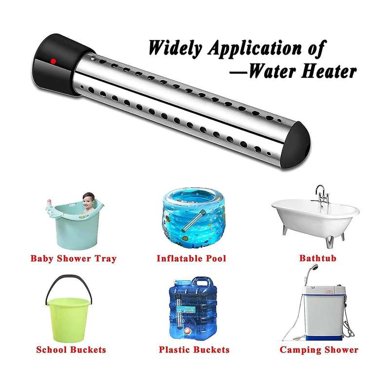 1500W Immersion Water Heater, Portable Submersible Water Heater for Inground Pools,Bucket Heater,In