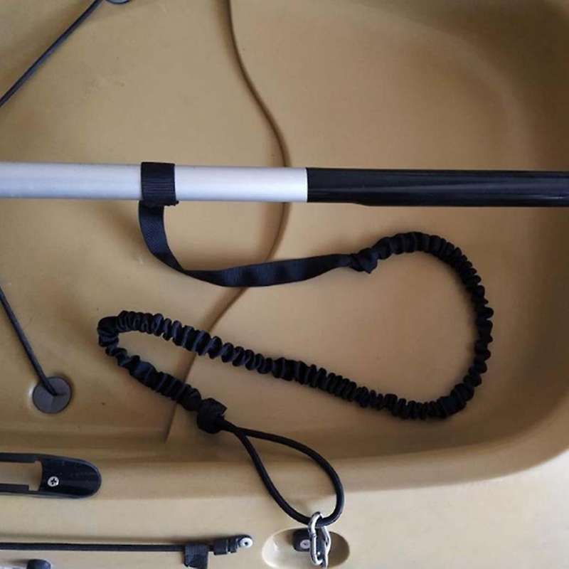 150cm Black 6mm Elastic Rope Shackle Soft Shackle Winch Shackle Soft Grip for Yacht