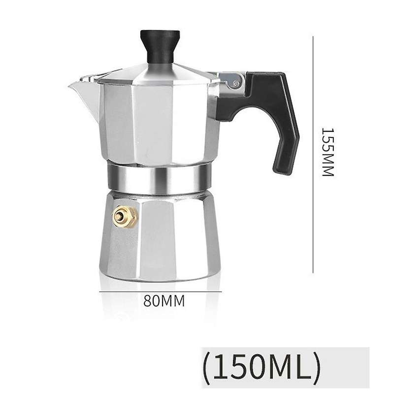 150Ml European Style Moka Pot Espresso Coffee Pot Aluminum Coffee Pot Household Portable Coffee Make