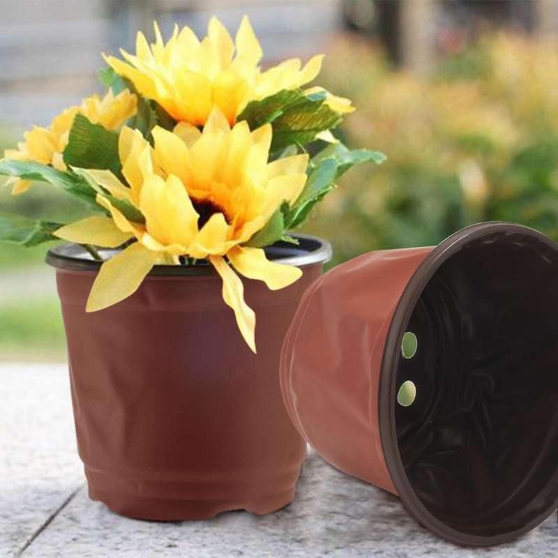 150pcs 4.72 Inch Plastic Flower Seedlings Nursery Supplies Planter Pot/pots Containers Seed Startin