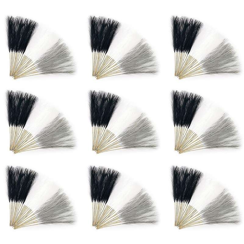 150PCS Faux Grass Decor 55cm Tall Artificial Grass Pompous Floral Fake Plants Floor Vase Filler for