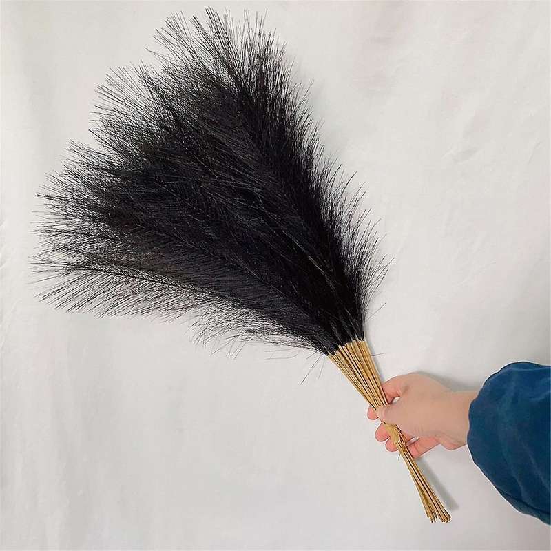 150PCS Faux Grass Decor 55cm Tall Artificial Grass Pompous Floral Fake Plants Floor Vase Filler for