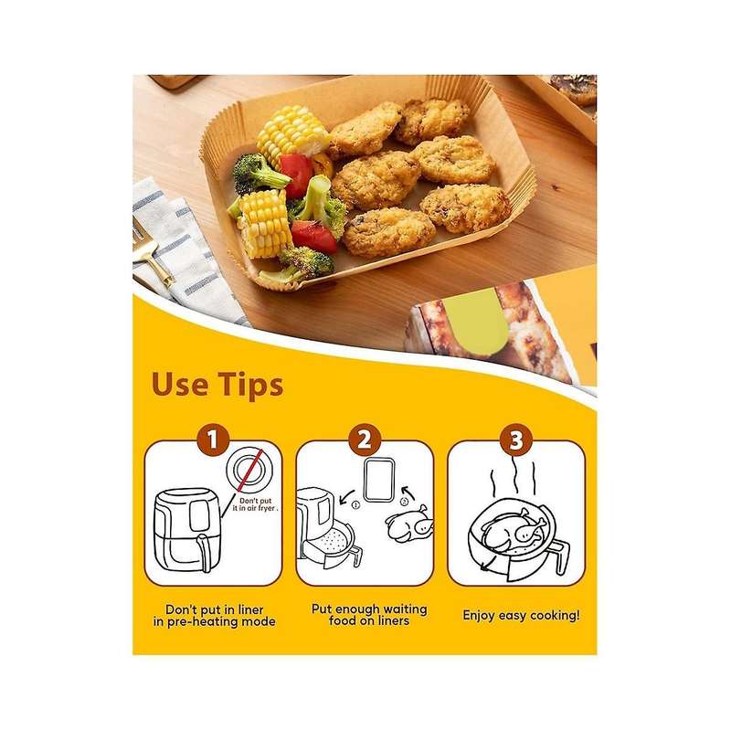 150PCS Liners Disposable Rectangle Liners for Basket Liners