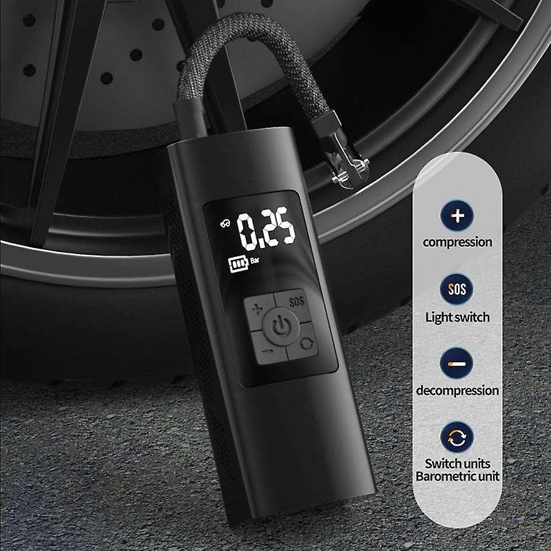 150PSI Wired Air Pump, Portable Air Compressor Tire Inflator Pump for Cars, Bicycles, Outdoor Inflat