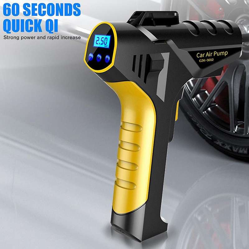 150PSI Wired Air Pump, 120W 25L/MIN Portable Air Compressor Tire Inflator Pump for Cars, Bicycles, O