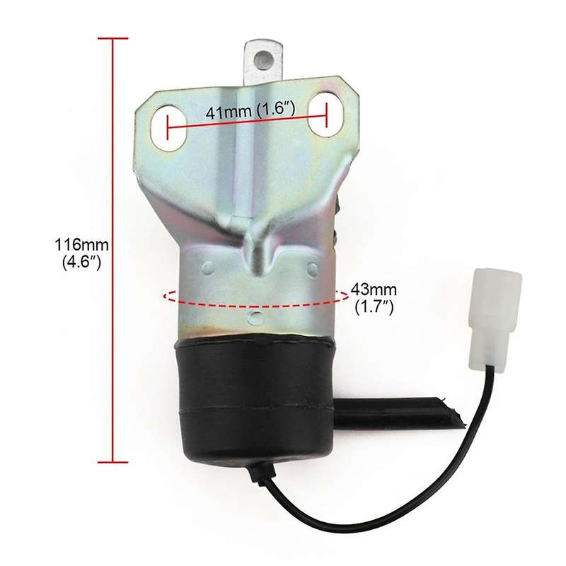 15471-60010 12V Fuel Shut Off Solenoid 052600-1000 15471-60013 for Tractor Part Generator Stop Sole