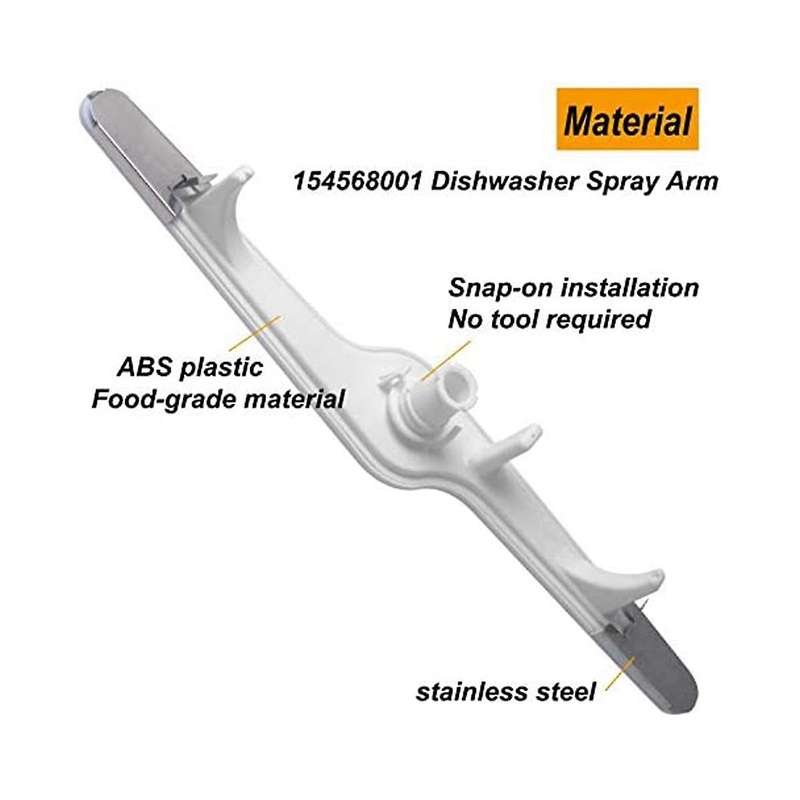 154568001 5304517203 Dishwasher Lower Spray Arm for Kenmoree Dishwashers Parts with Heat Shield