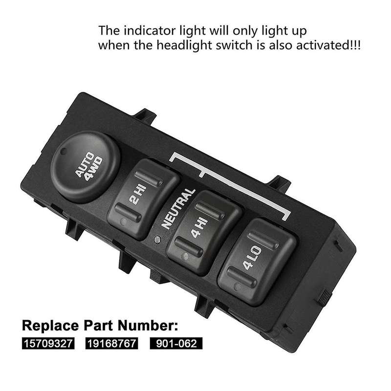 15709327 4wd Drive Switch Transfer Case Switch Lift Button Control Switch for 19168767