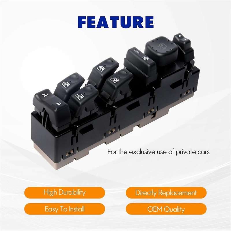 15883320 Front Driver Side Door Lock and Power Window Switch with Mirror Switch For