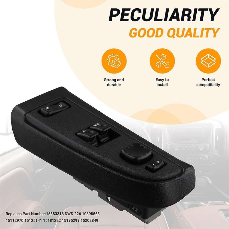 15883318 Power Window Switch Door Lock Front Driver Side for 2003-2007 -226
