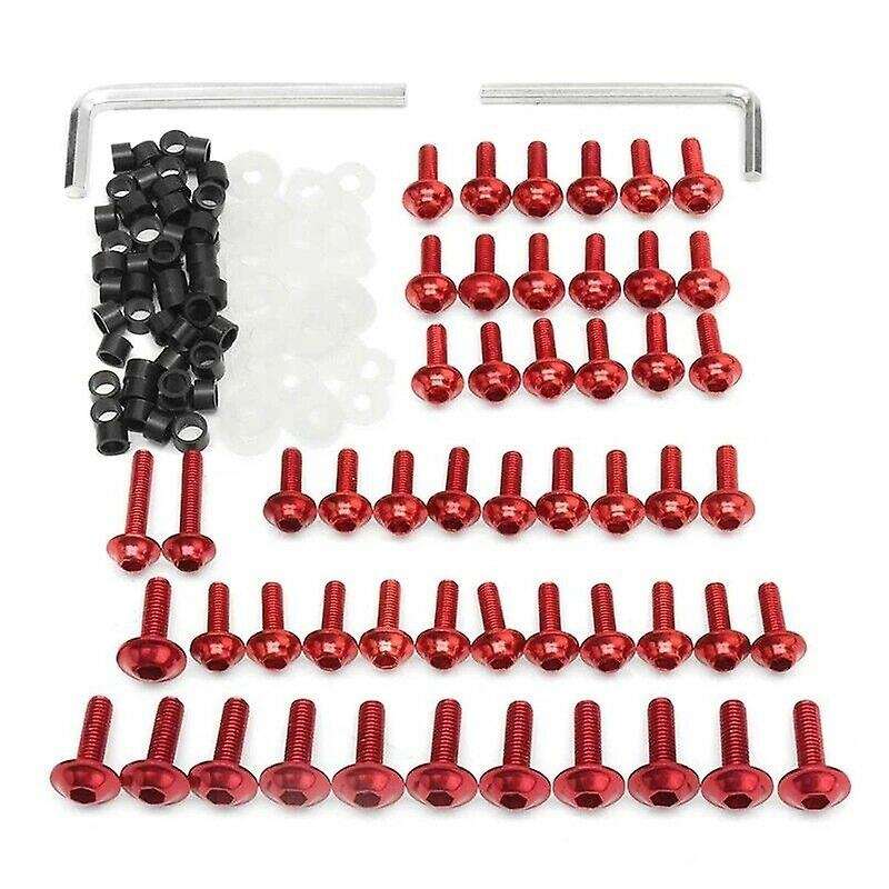 158PCS Universal Motorcycle Fairing Screws Nuts Kit Moto Body Work Bolts Screw for YZF R1 R6 R3 2004