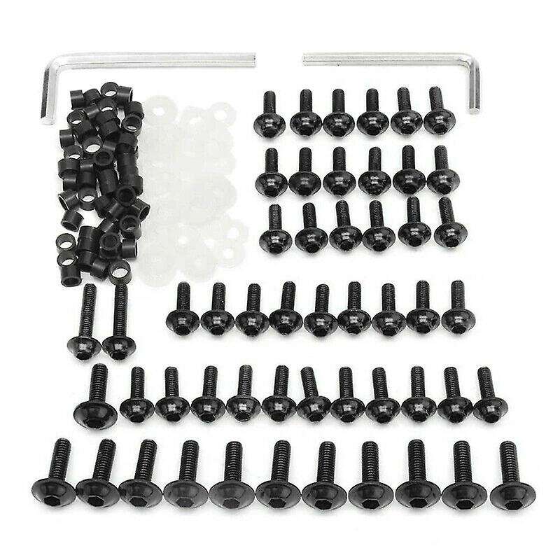 158PCS Universal Motorcycle Fairing Screws Nuts Kit Body Work Bolts Screw for YZF R1 R6 R3 2004- 200