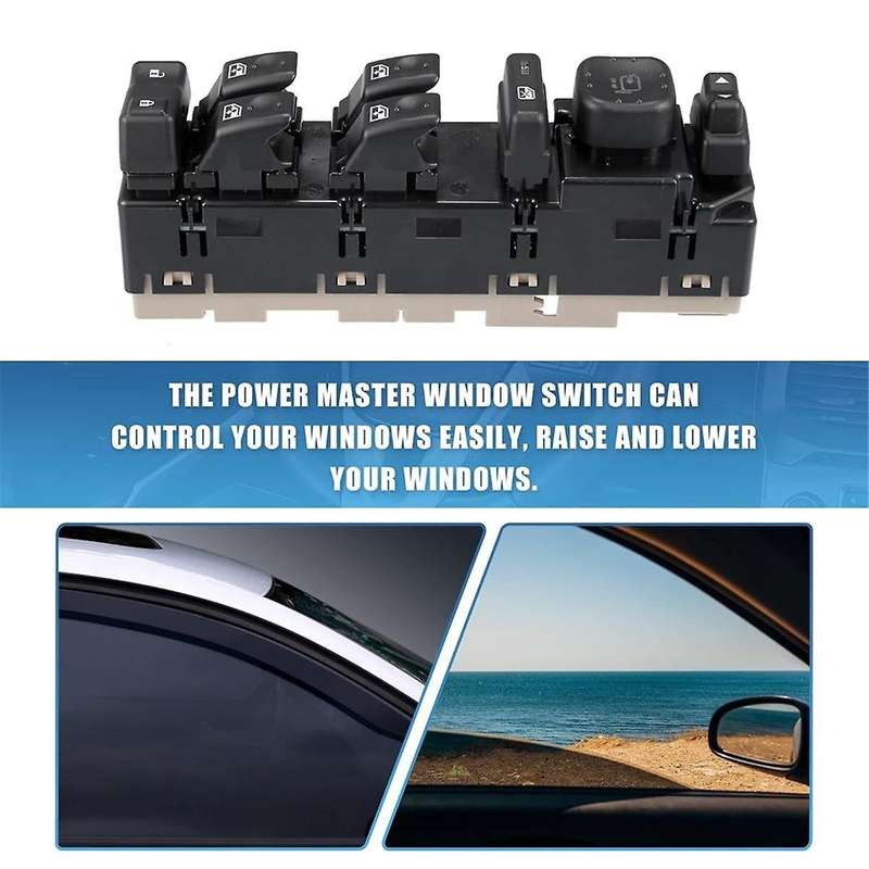 15883429 Car Front Driver Side Window Lift Switch with Folding Mirrors for H2 2005-2007