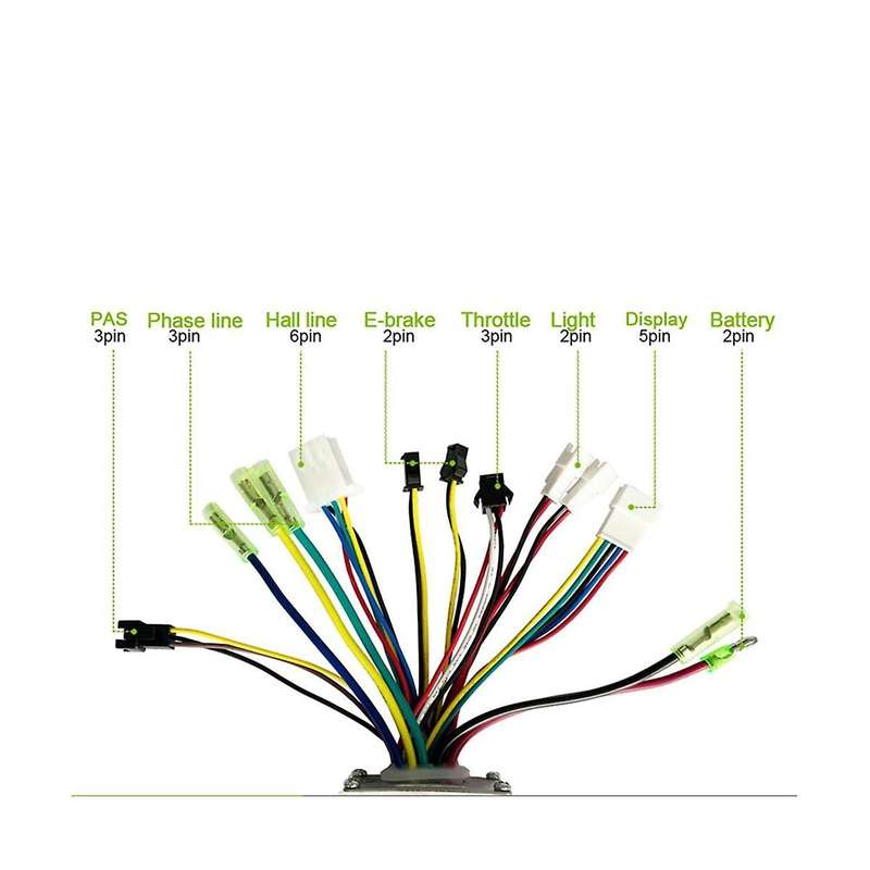 15a Controller with Light for 36v/48v 250w/350w Electric Mountain Bike Conversion Kit