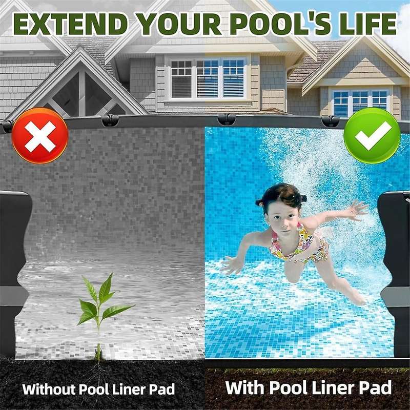 15Ft Pool Liner Pad for Above Ground Pool Liner Protects the Pool Liner From Rocks, , Glass and Oth