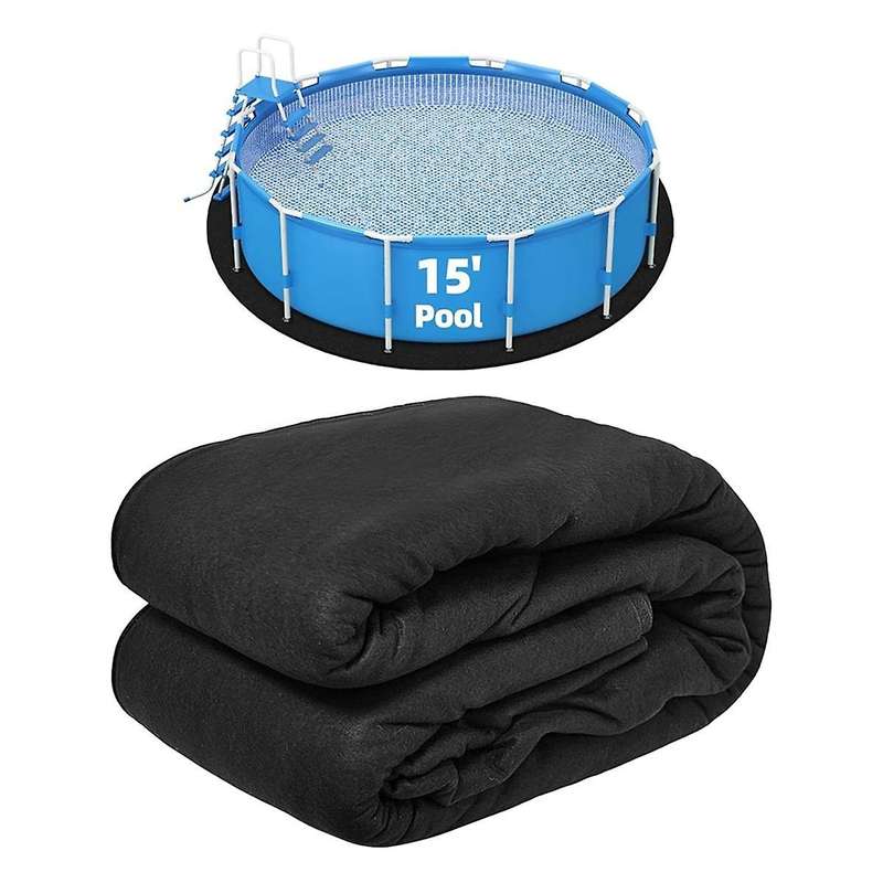 15Ft Pool Liner Pad for Above Ground Pool Liner Protects the Pool Liner From Rocks, , Glass and Oth
