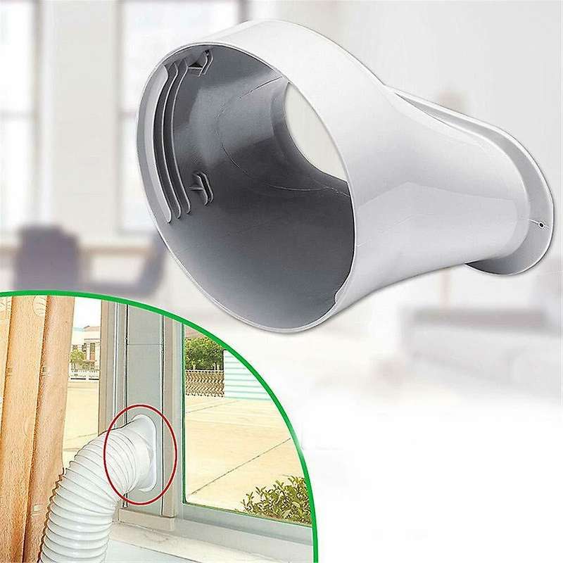 15cm Portable Air Conditioner Window Exhaust Duct Pipe Hose Interface Connector(flat Nozzle)