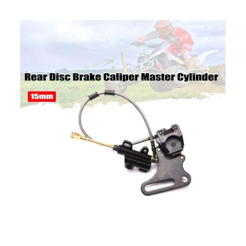 15mm Motorcycle Rear Disc Brake Assembly Caliper Cylinder for 125cc 140cc Scooter Dirt Pit Bike Atv