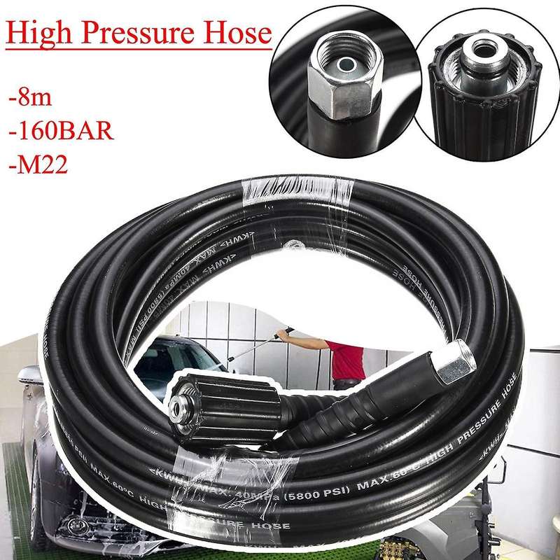 15M Sewer Drain Water Cleaning Hose Sewage Pipe Blockage Clogging Hose Cord Nozzle for M22 High Pres