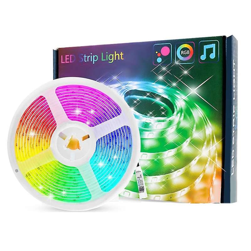 15M Bluetooth LED Strip Lights, 5050 RGB Strip Color Changing LED Lights with Remote, Lights Control