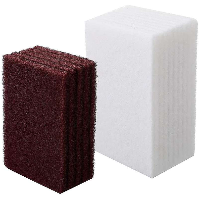 15pcs 6 X 4 Inch General Purpose Hand Pads Including 10pcs Scrubbing Pads 5pcs General Purpose Scuf