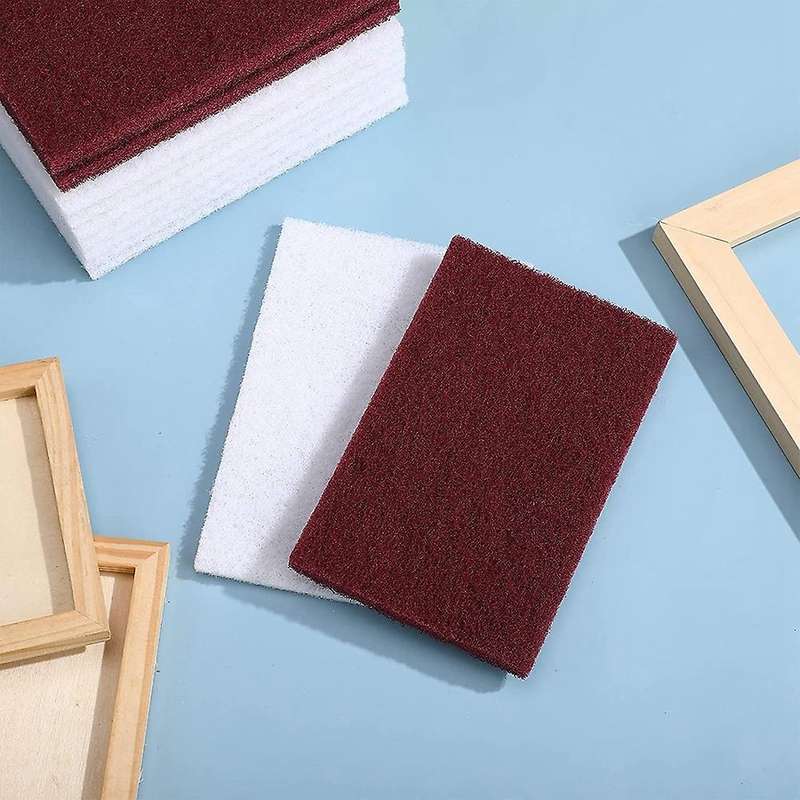 15pcs 6 X 4 Inch General Purpose Hand Pads Including 10pcs Scrubbing Pads 5pcs General Purpose Scuf