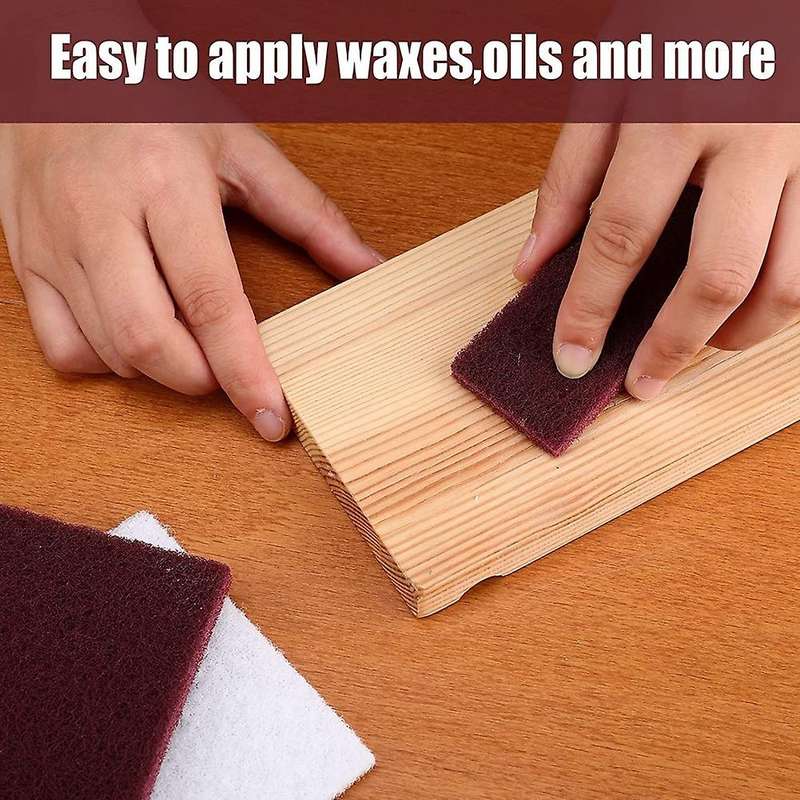 15pcs 6 X 4 Inch General Purpose Hand Pads Including 10pcs Scrubbing Pads 5pcs General Purpose Scuf