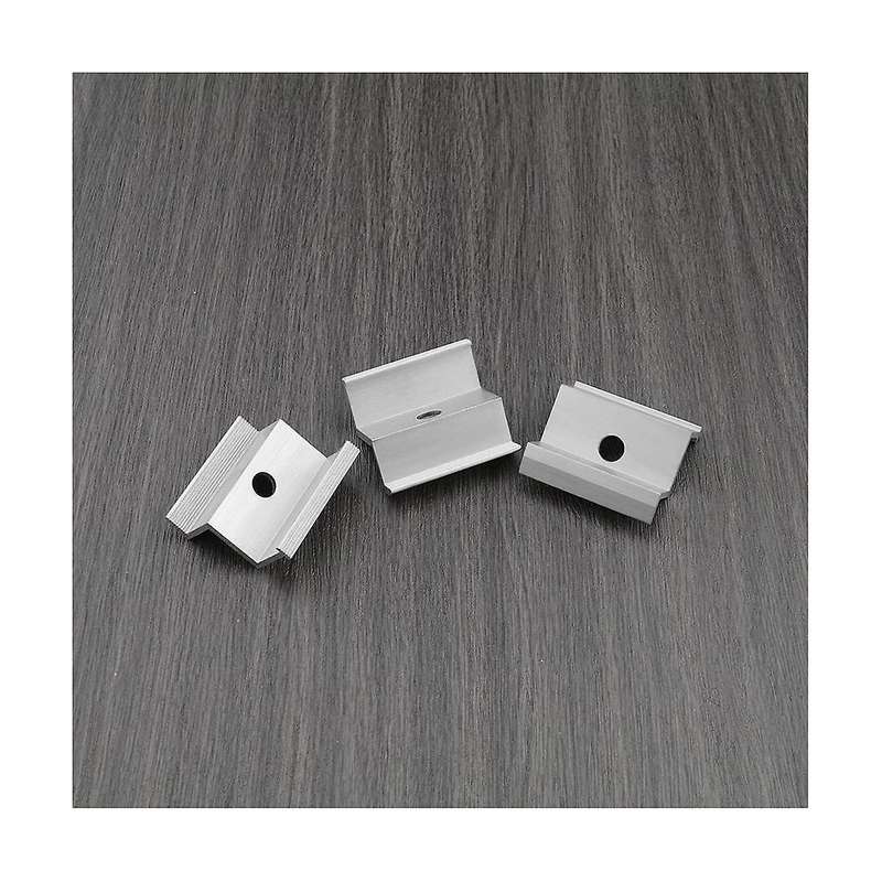 15pcs Aluminium End Clamp Replacement Solar Panel Mount Solar Photovoltaic Mounts Accessories for M
