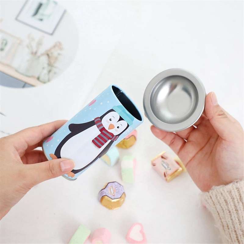 15pcs Christmas Little Hat Tin Candy Can Candy Box Christmas Gifts Small Gift Old Man Children's
