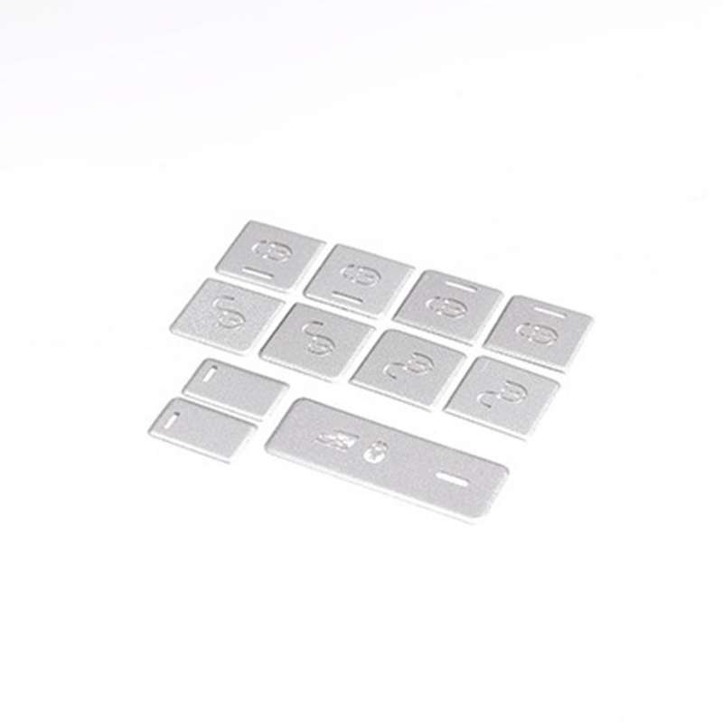 15Pcs Door Window Switch Button Cover Trim for Range Sport 2014-2017