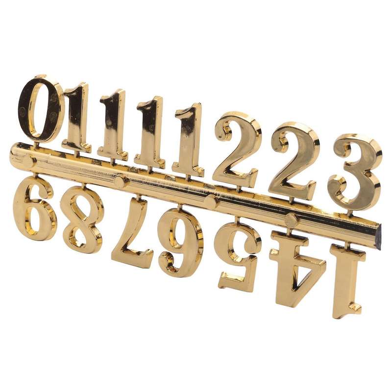 15Pcs DIY Clock Numerals Kit Wall Clock Number Art Decor Replacement Repairing Accessories