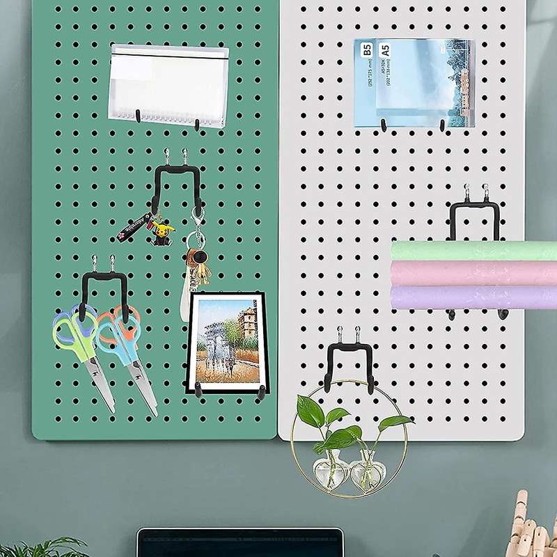 15Pcs Double Hooks Hangers, Drill Cord Holders, Peg Board Hanging Power Tool Accessories (5 Shapes)