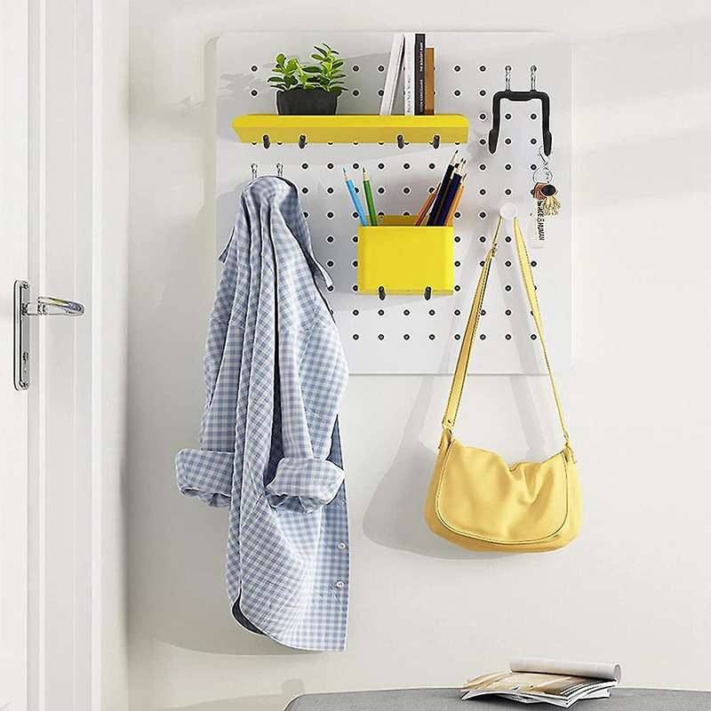 15Pcs Double Hooks Hangers, Drill Cord Holders, Peg Board Hanging Power Tool Accessories (5 Shapes)