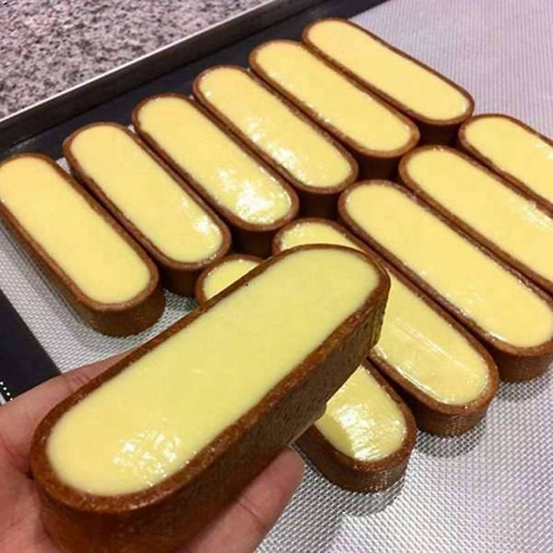 15Pcs Oval Tartlet Molds Perforated Tart Molds for Baking Stainless Steel Round Form Ring for Tart