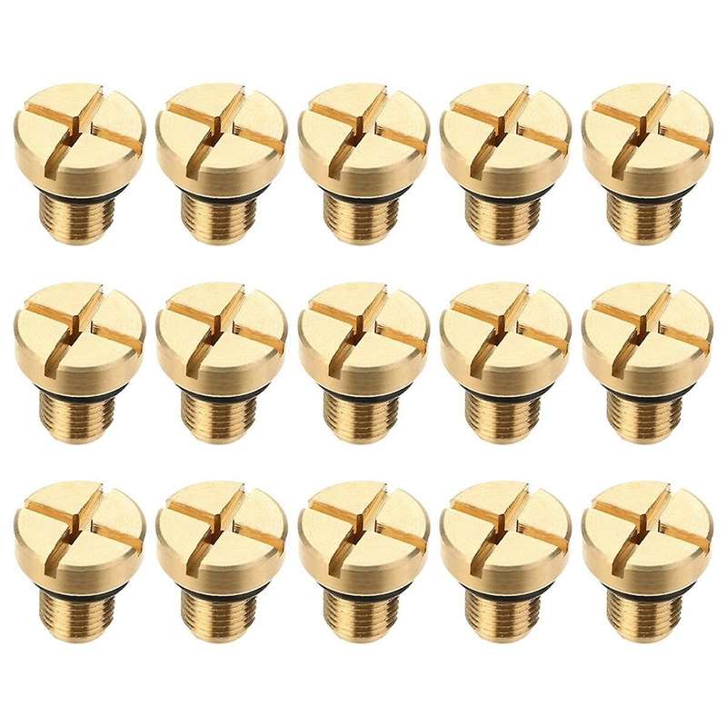 15pcs Radiator Overflow Coolant Expansion Tank Bleeder Screw 17111712788 for E36 E39 E46 Etc.