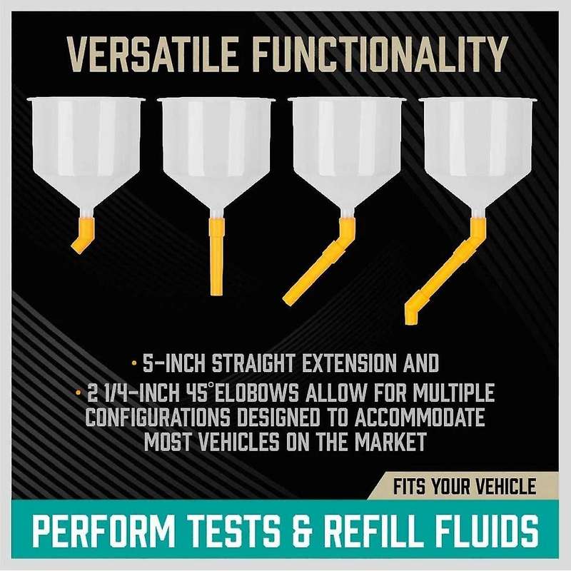 15Pcs Plastic Filling Funnel Spout Pour Oil Tool Spill Proof Coolant Filling Kit Fit for Universal V