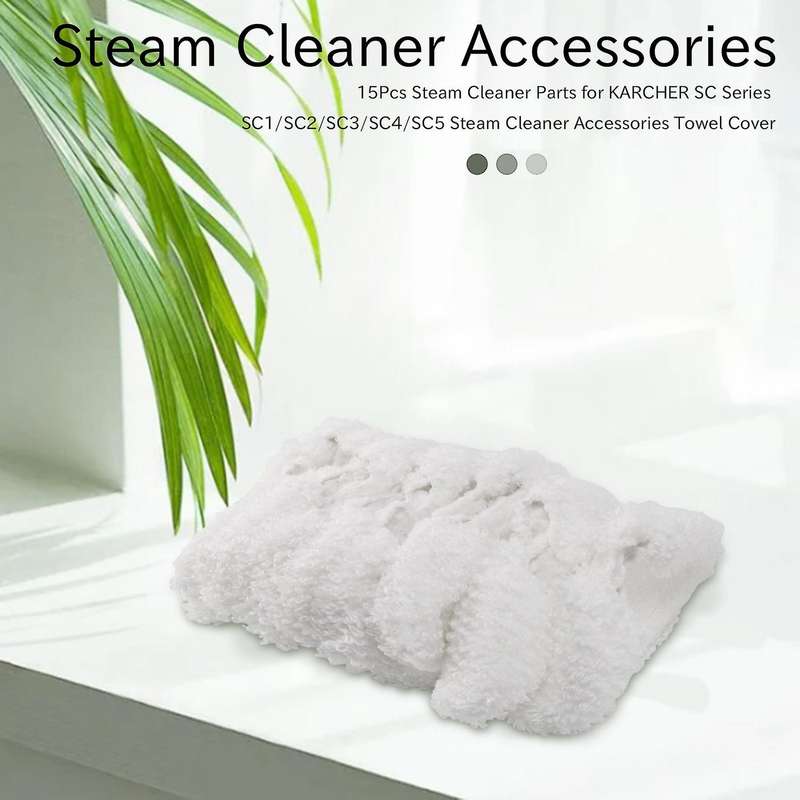 15pcs Steam Cleaner Parts for Sc Series Sc1/sc2/sc3/sc4/sc5 Steam Cleaner Accessories Towel Cover